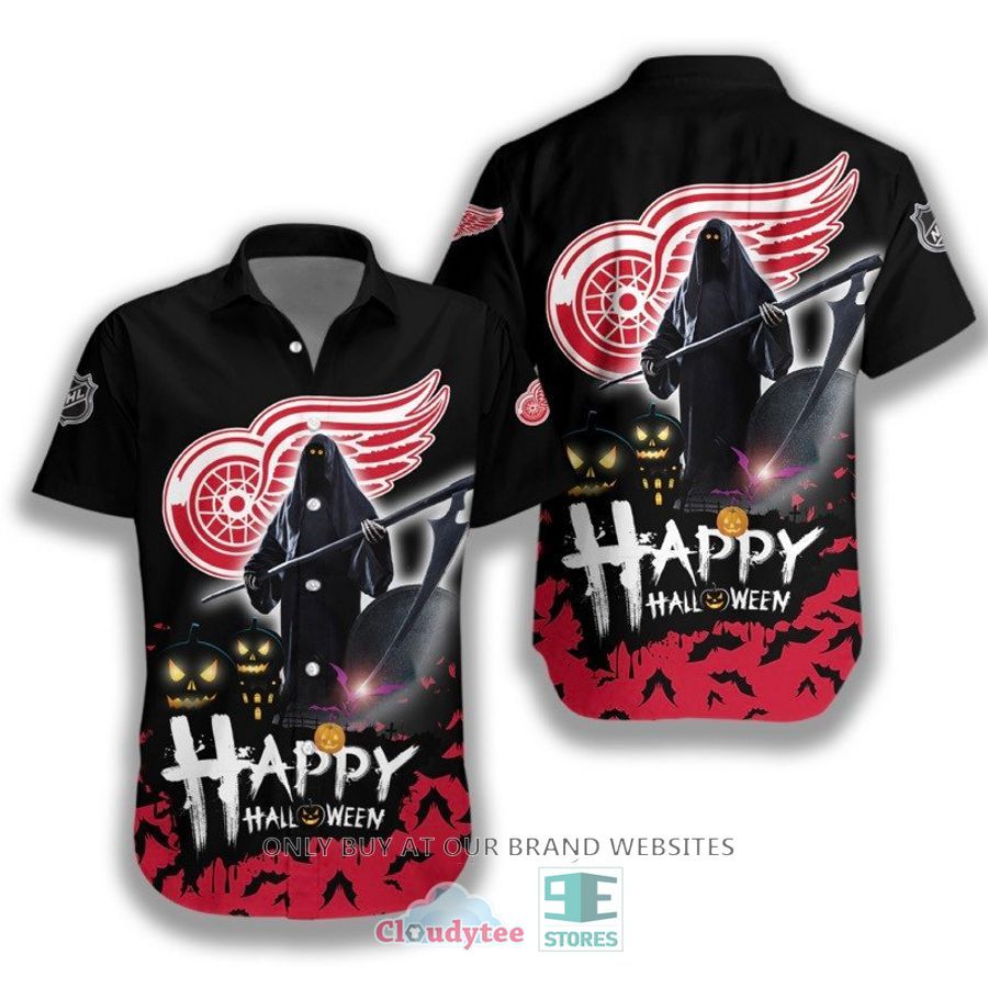 Happy Halloween Grim Reaper Detroit Red Wings Hawaiian Shirt – LIMITED EDITION