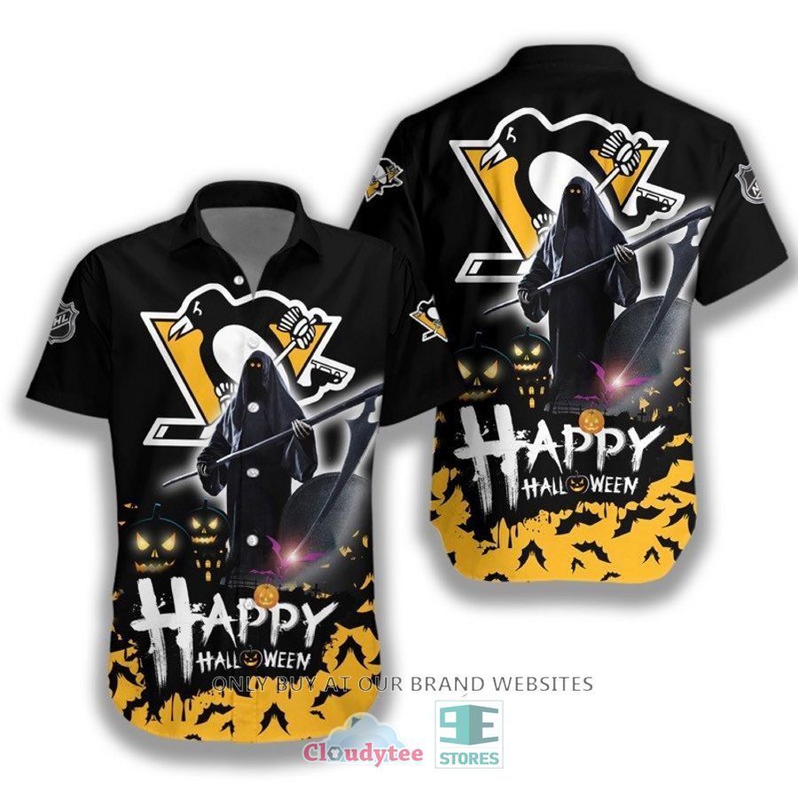 Happy Halloween Grim Reaper Pittsburgh Penguins Hawaiian Shirt – LIMITED EDITION