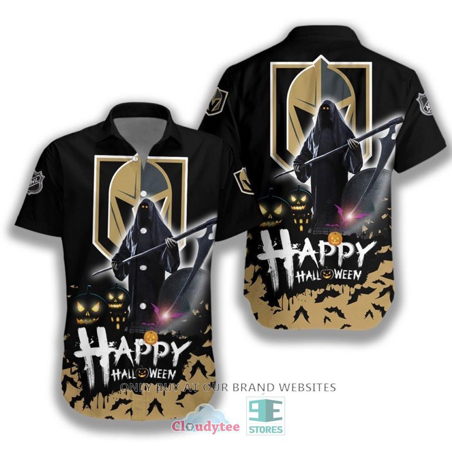 Happy Halloween Grim Reaper Vegas Golden Knights Hawaiian Shirt – LIMITED EDITION