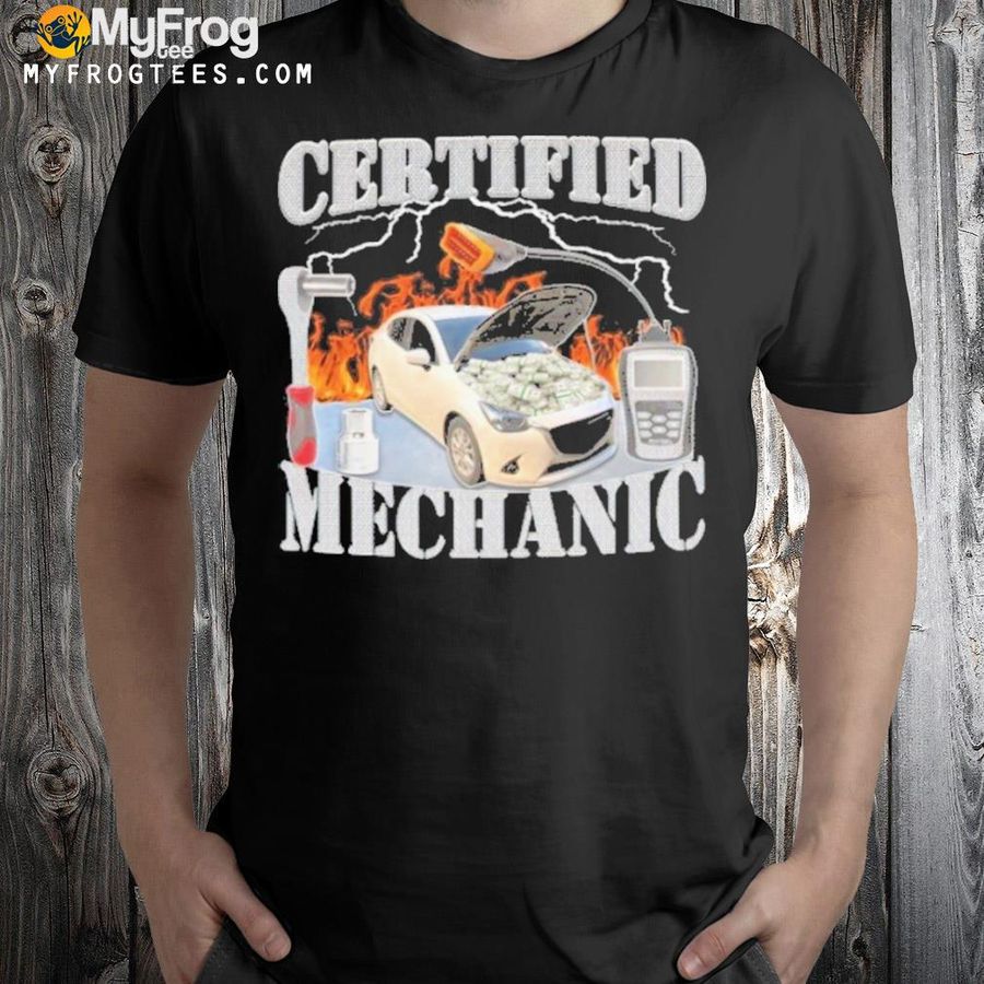 Hard777 certified mechanic shirt