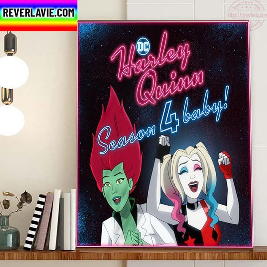 Harley Quinn Season 4 Baby In DC Comics Home Decor Poster Canvas