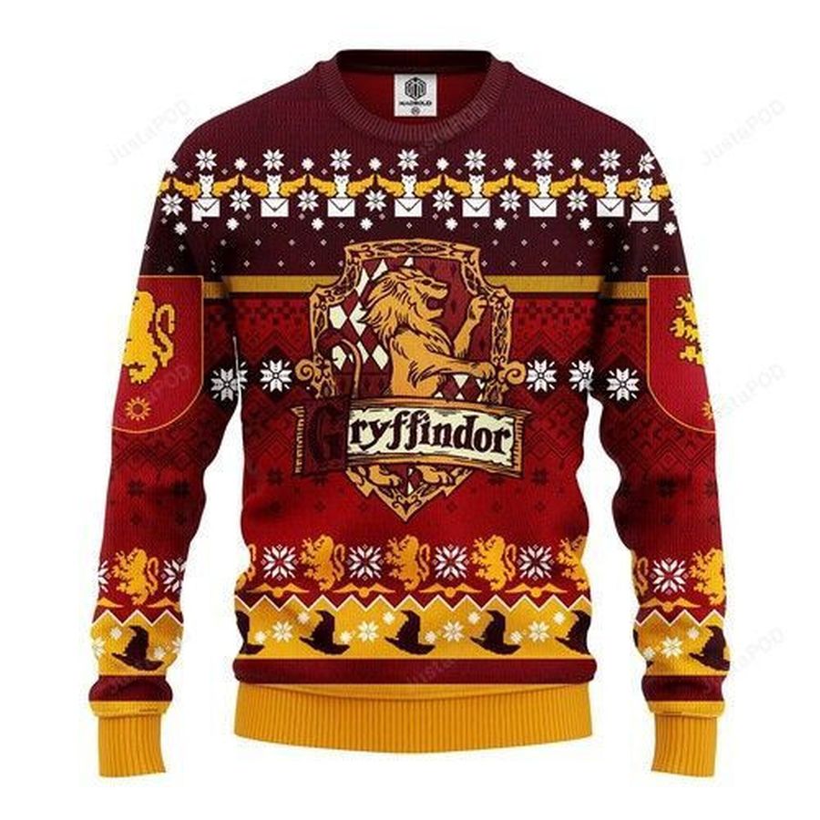 Harry Potter Gryffindor Ugly Christmas Sweater All Over Print Sweatshirt