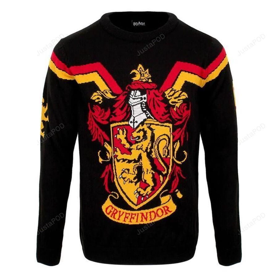 Harry Potter Gryffindor Ugly Sweater, Ugly Sweater, Christmas Sweaters, Hoodie, Sweater