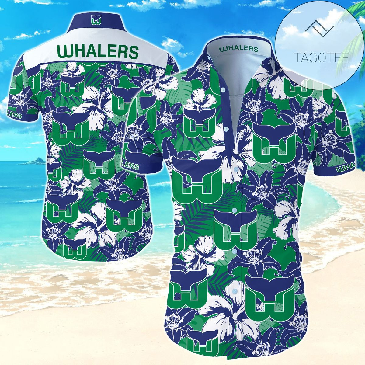 Hartford Whalers Authentic Hawaiian Shirt 2022