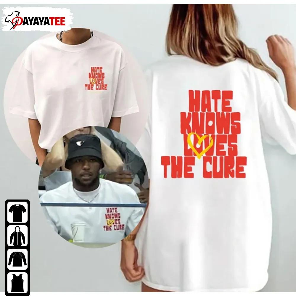 Hate Knows Loves The Cure Shirt Saquon Barkley Serena Williams