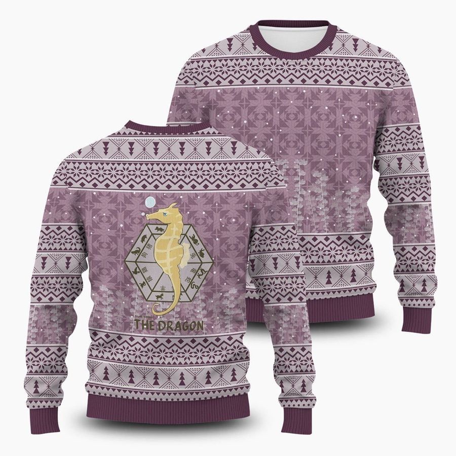 Hatori The Dragon Ugly Christmas Sweater All Over Print Sweatshirt