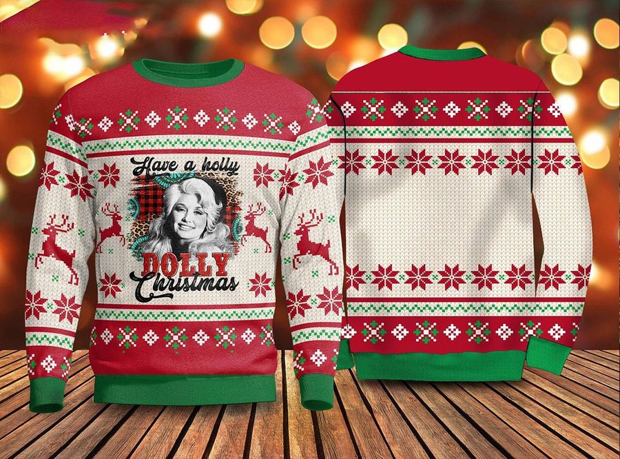 Have A Holly Dolly Christmas Ugly Sweater Gift Idea
