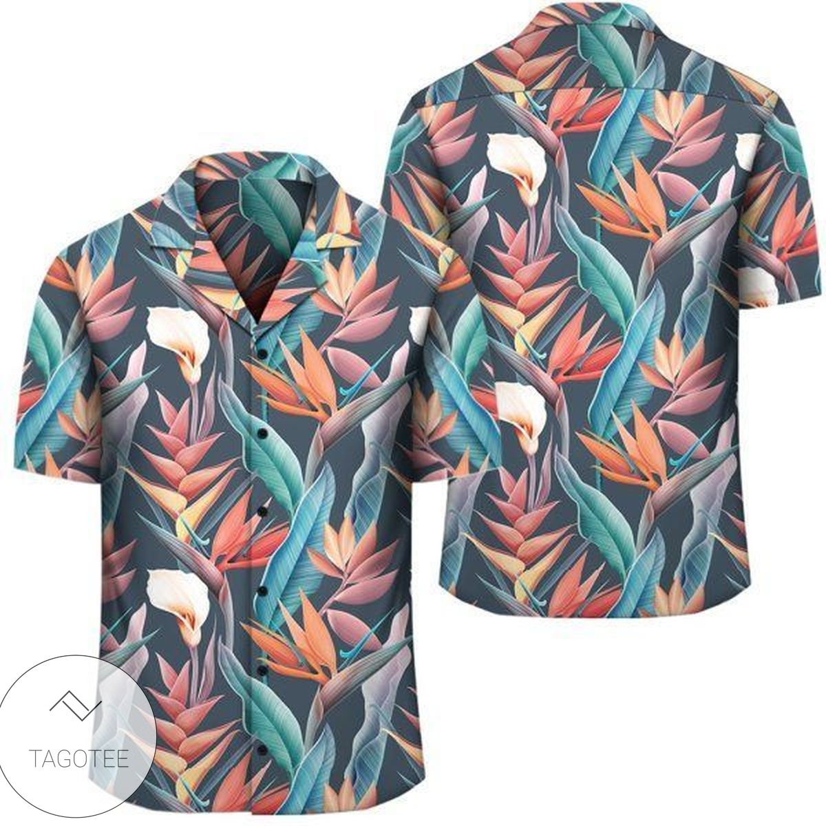 Hawaii Seamless Tropical Flower Hawaiian Summer Hawaiian Shirt