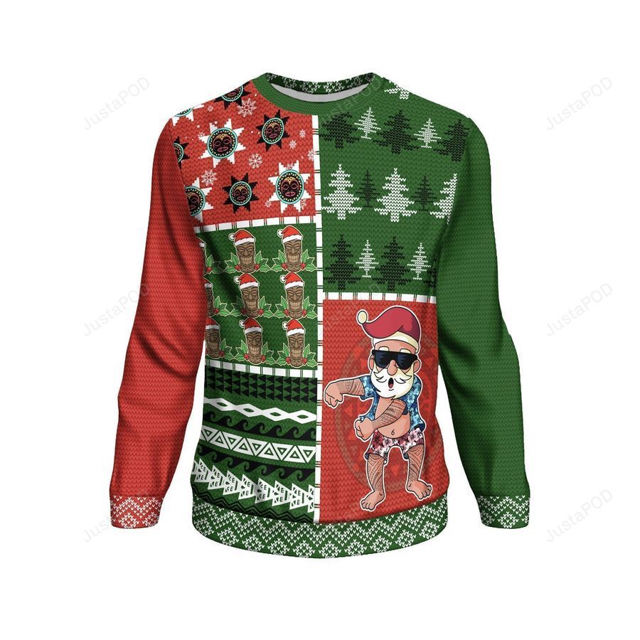 Hawaii Ugly Christmas Sweater All Over Print Sweatshirt Ugly Sweater