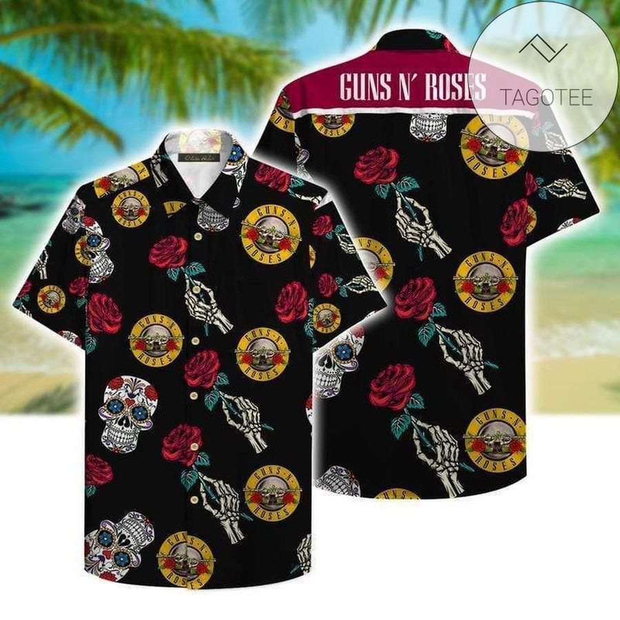 Hawaiian Aloha Shirts Guns N Roses
