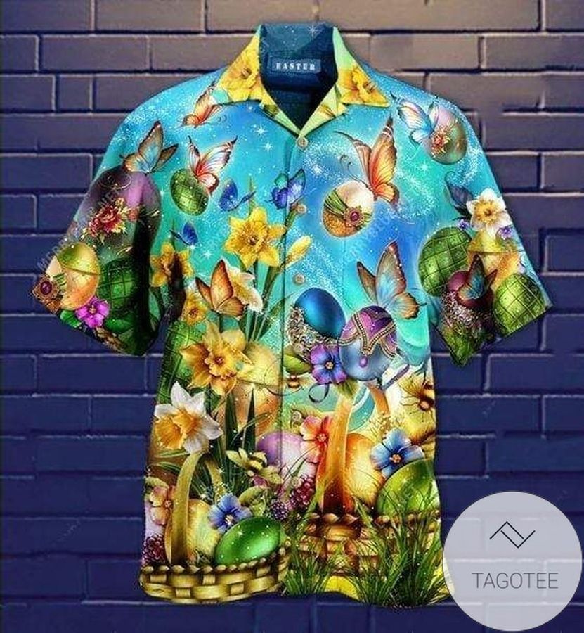 Hawaiian Aloha Shirts Have A Blessed Easter Butterflies
