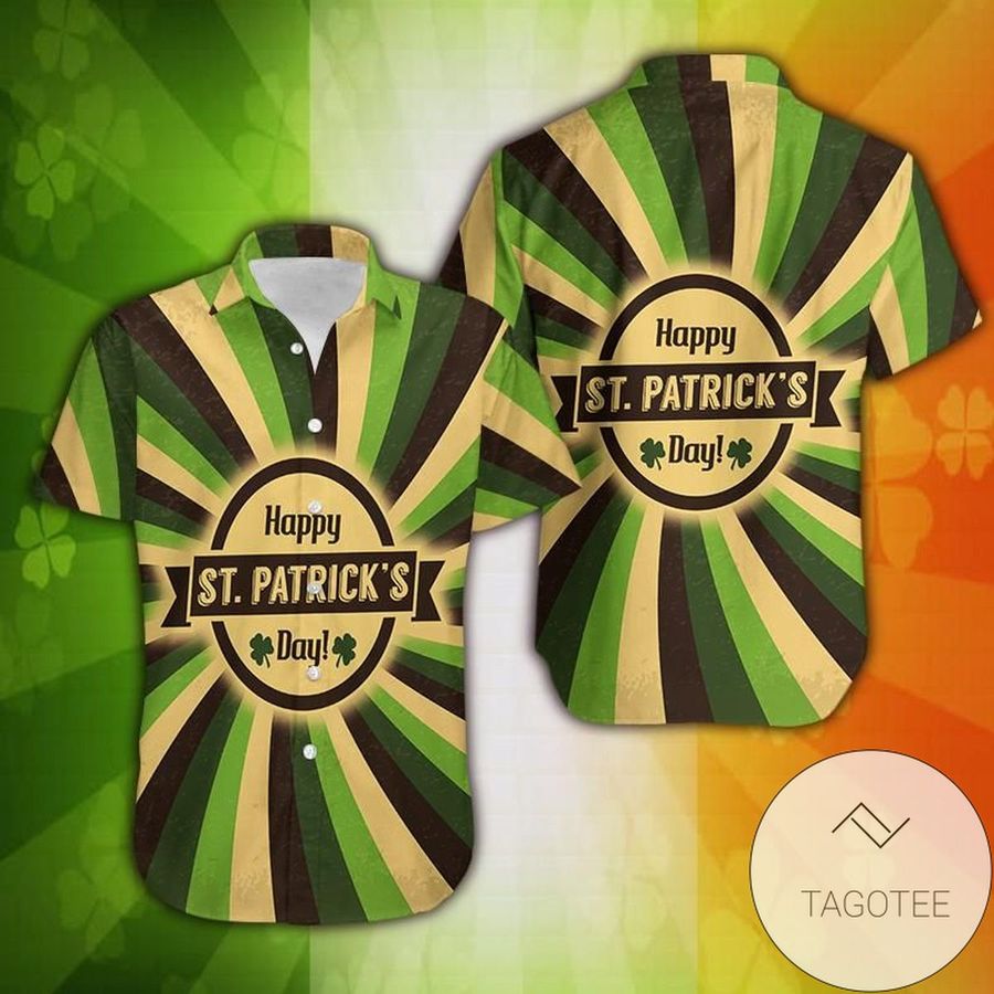 Hawaiian Aloha Shirts St Patricks Day Irish Vintage 502dh