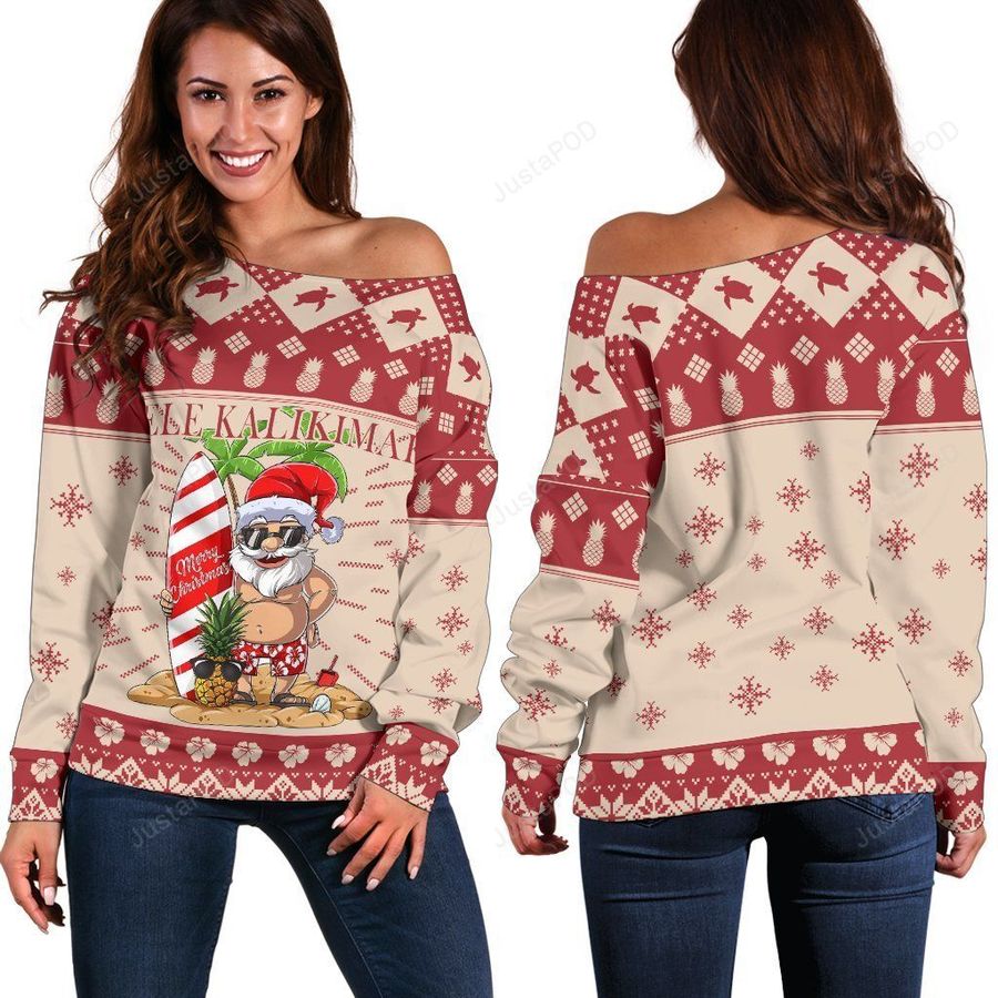 Hawaiian Christmas Aloha Hawaii Mele Kalikimaka Ugly Christmas Sweater, All Over Print Sweatshirt, Ugly Sweater, Christmas Sweaters, Hoodie, Sweater