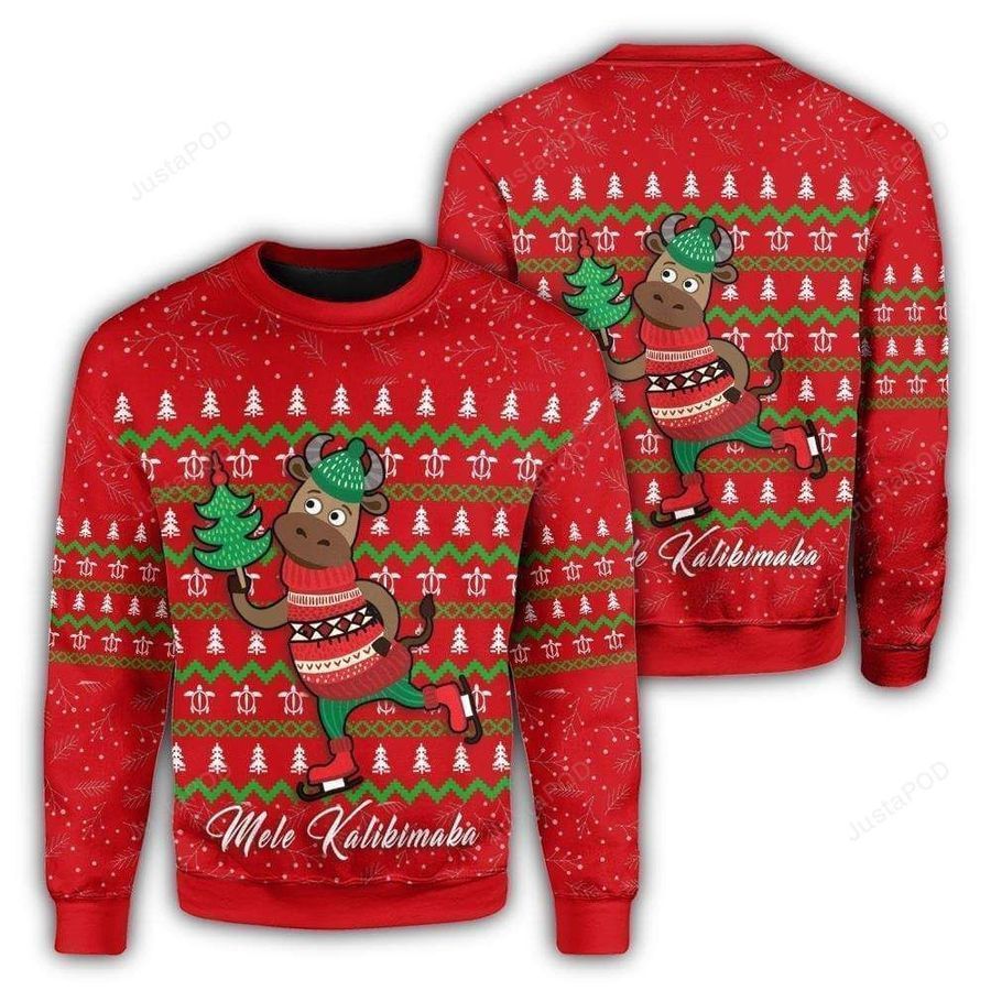 Hawaiian Turtle Ugly Christmas Sweater All Over Print Sweatshirt Ugly