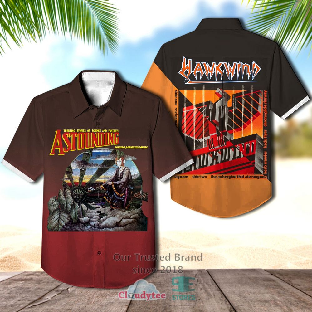 Hawkwind Astounding sounds amazing music Albums Hawaiian Shirt – LIMITED EDITION