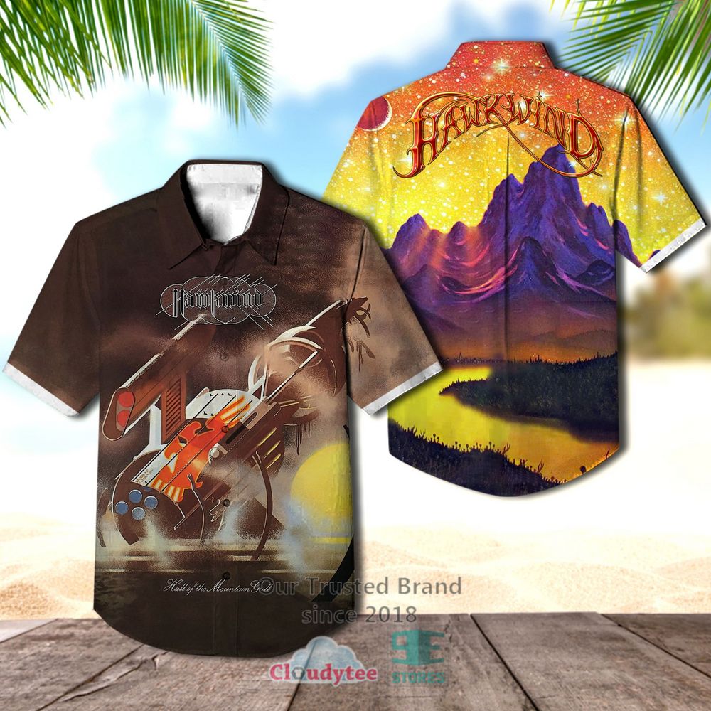 Hawkwind Hall of The Mountain Grill Album Hawaiian Casual Shirt – LIMITED EDITION