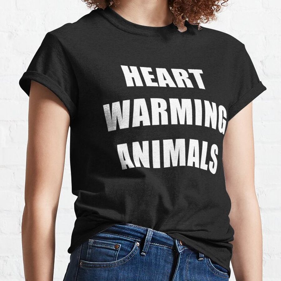 Heart Warming Animals - funny cute heart warming animals Classic T-Shirt