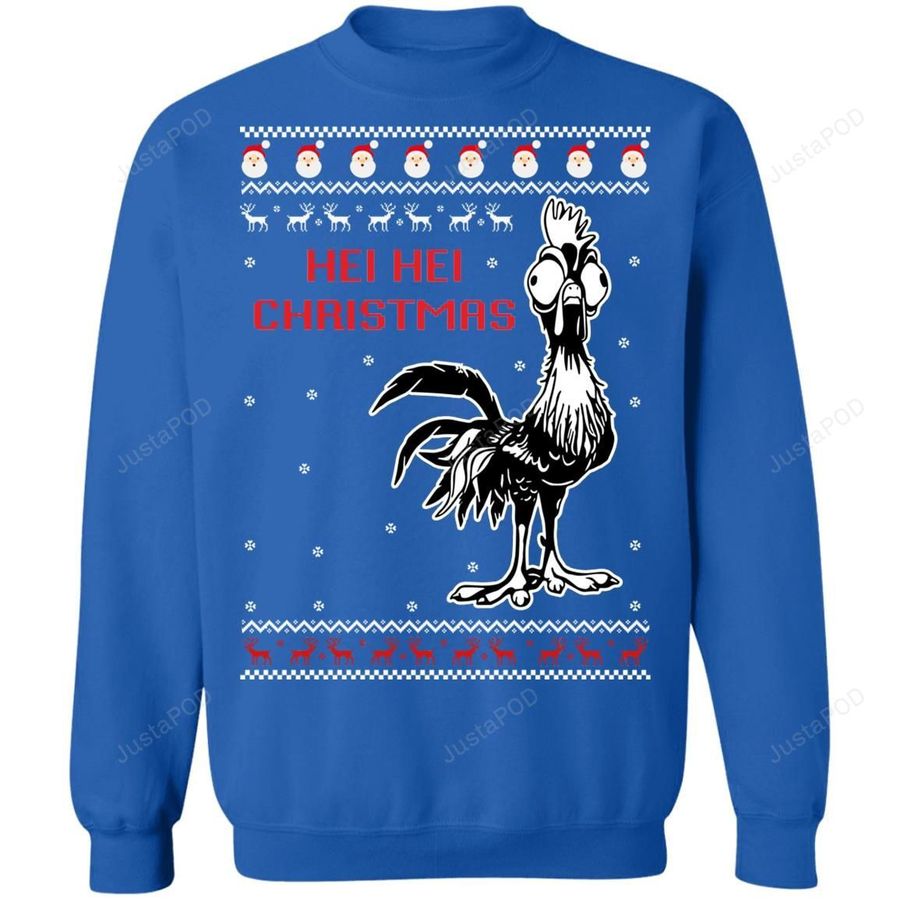 Heihei Christmas Ugly Christmas Sweater All Over Print Sweatshirt Ugly