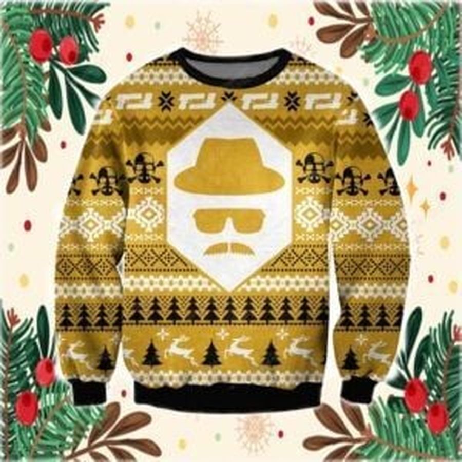 Heisenberg Breaking Bad Ugly Christmas Sweater, All Over Print Sweatshirt, Ugly Sweater, Christmas Sweaters, Hoodie, Sweater