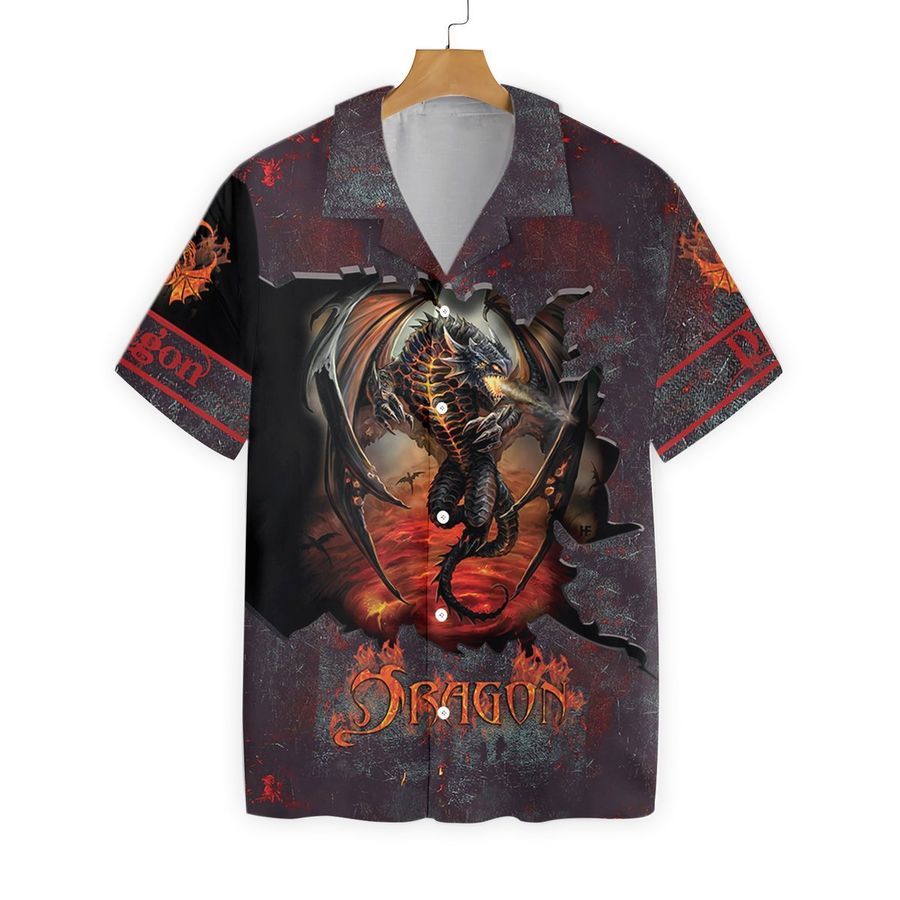 Hell Fire Dragon Hawaii Shirt