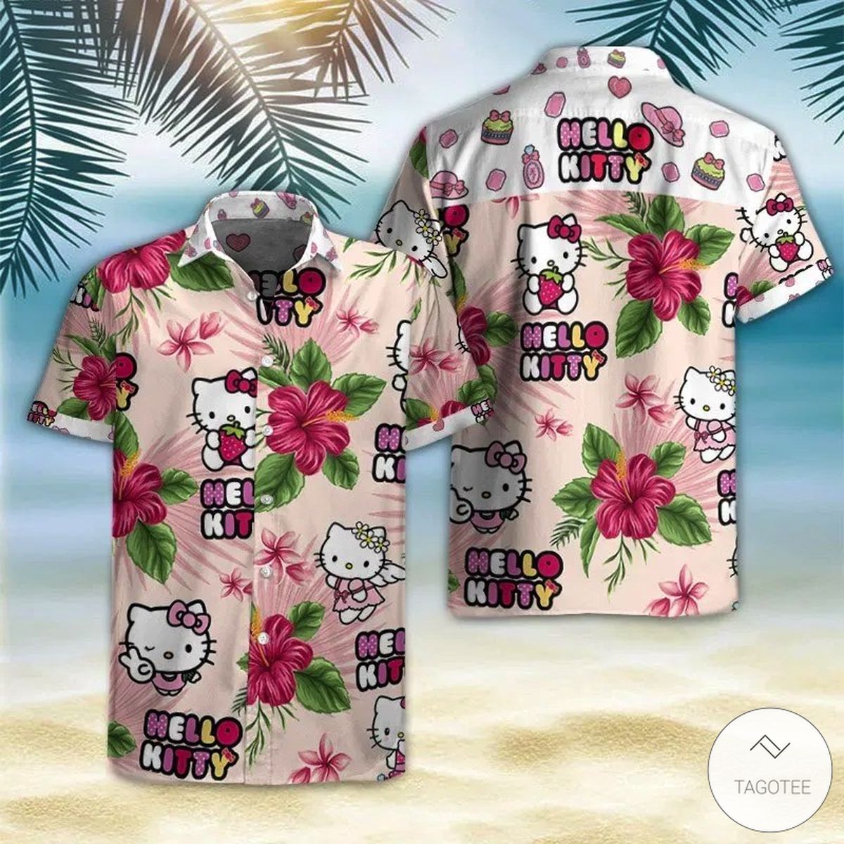 Hello Kitty Hawaiian Shirt