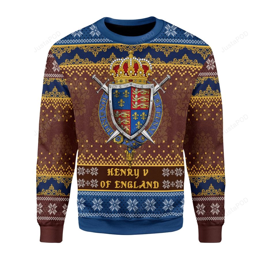 Henry V Ugly Christmas Sweater All Over Print Sweatshirt Ugly