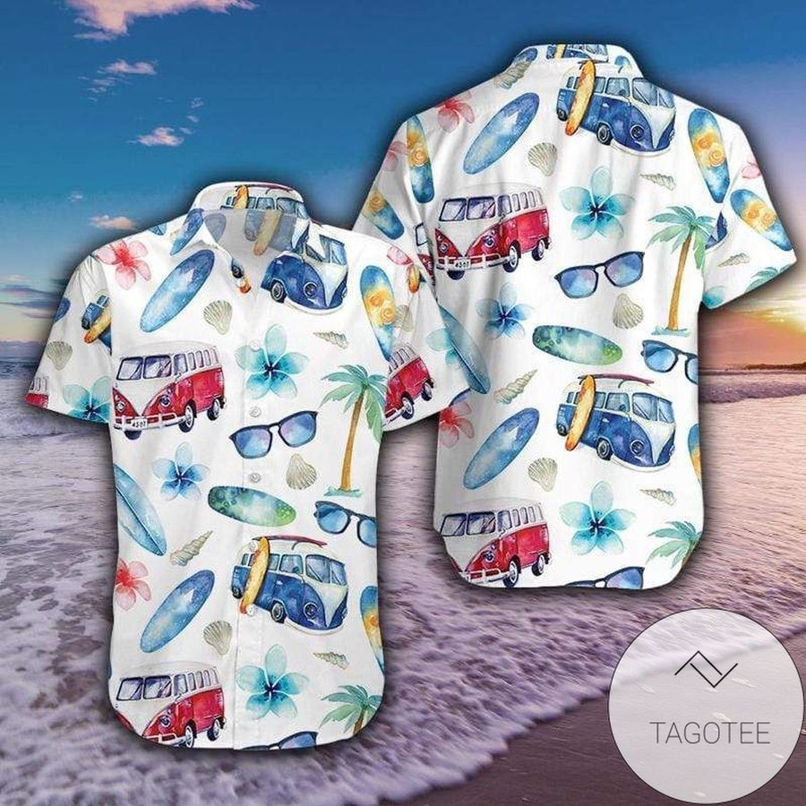 High Quality Camping Hippie Summer White Hawaiian Aloha Shirts 010321l