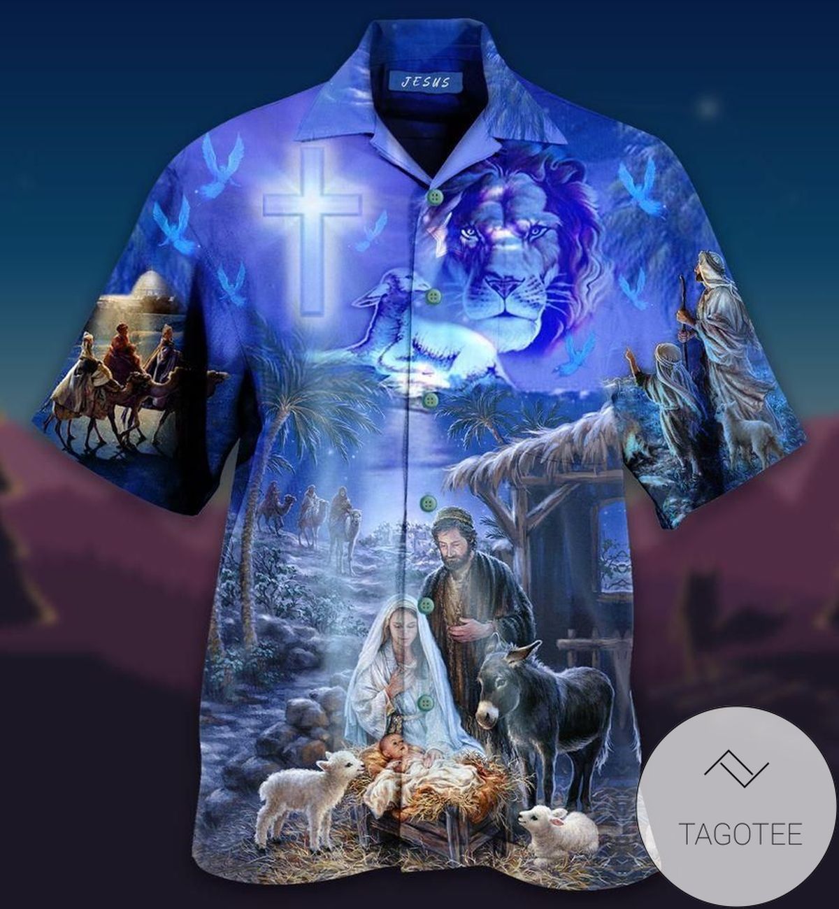 High Quality Jesus Was Born On Farm Authentic Hawaiian Shirt 2022s