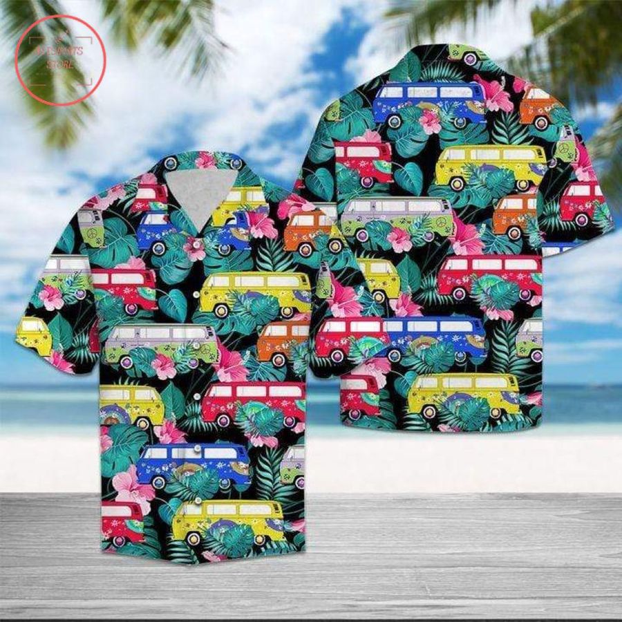 Hippie Bus Hawaiian Shirt