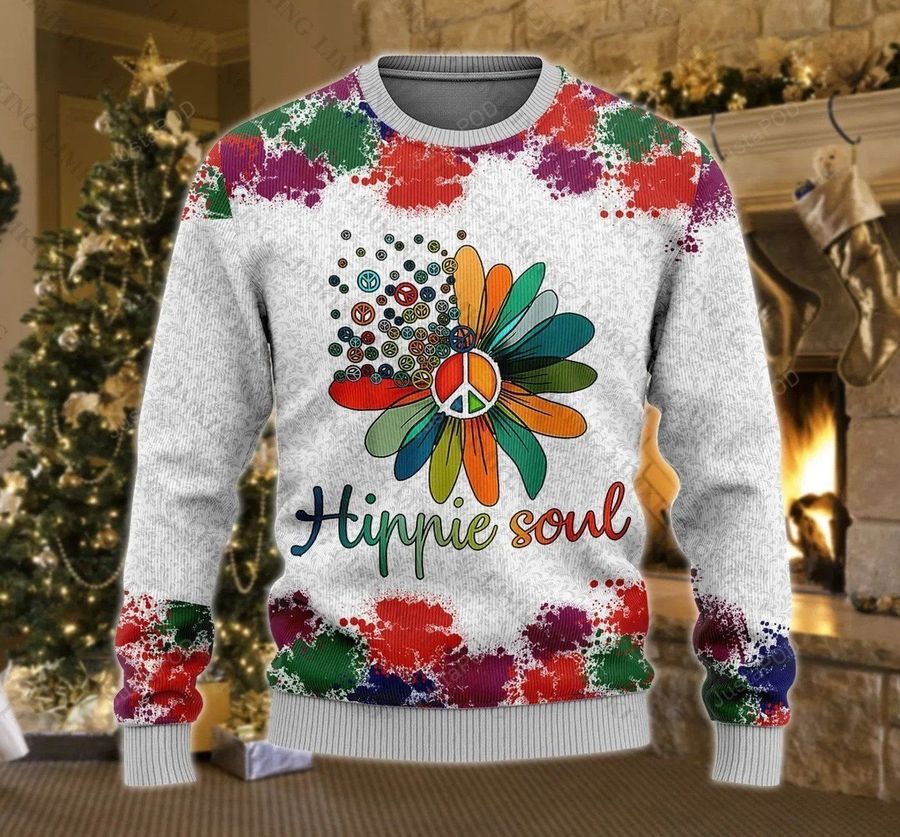 Hippie Soul Ugly Christmas Sweater All Over Print Sweatshirt Ugly