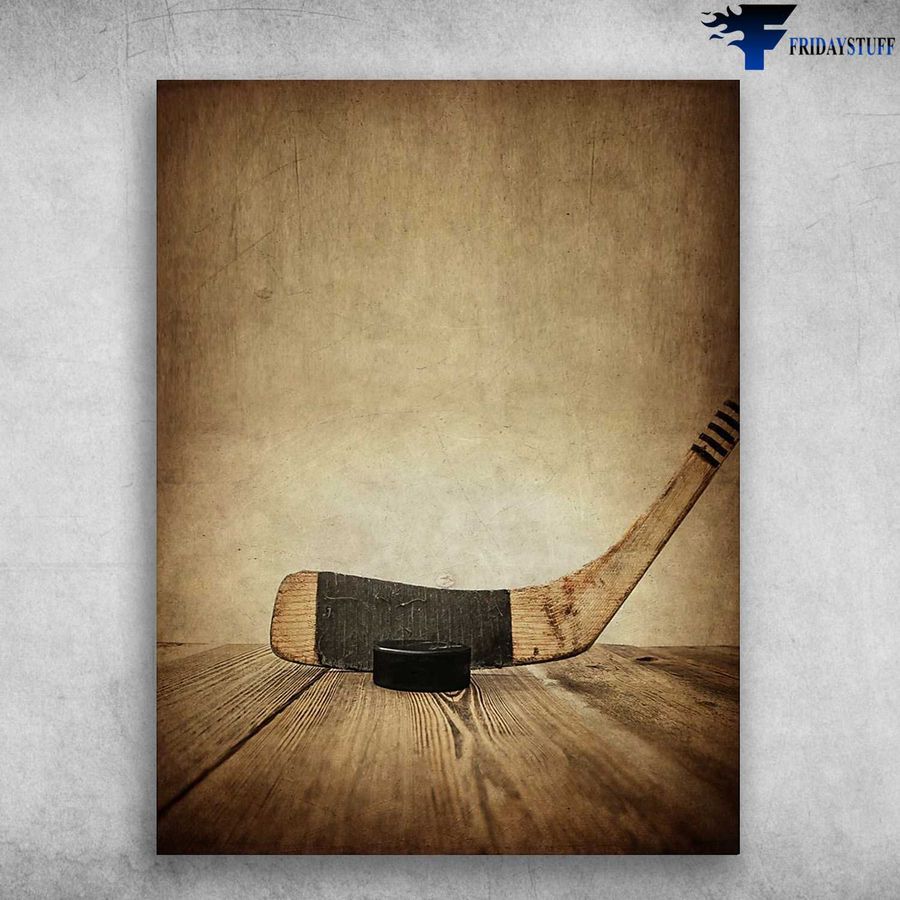 Hockey Poster, Hockey Lover, Hockey Stick Poster Home Decor Poster Canvas