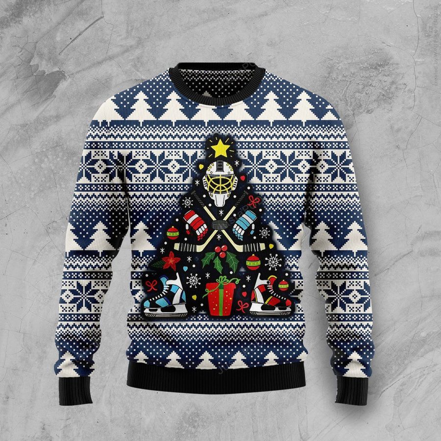 Hockey Ugly Christmas Sweater Ugly Sweater Christmas Sweaters Hoodie Sweater