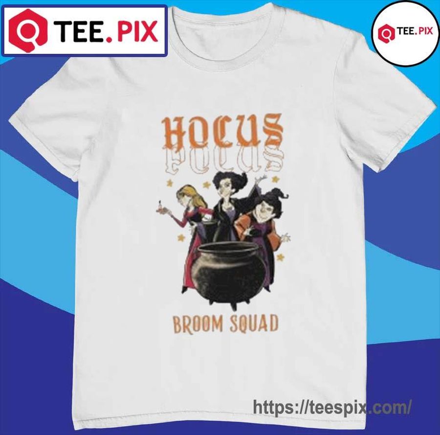 Hocus Pocus Sanderson Sisters Broom Squad Halloween Shirt