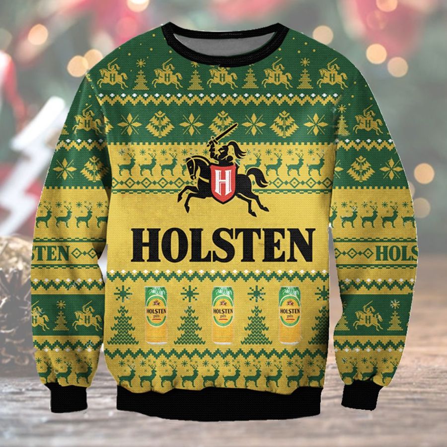 Holsten Brewery 3D Wool Ugly Sweater