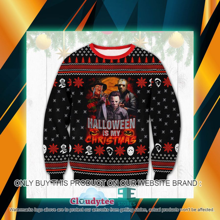 Horror Characters Halloween Is My Christmas Ugly Sweater – LIMITED EDITION