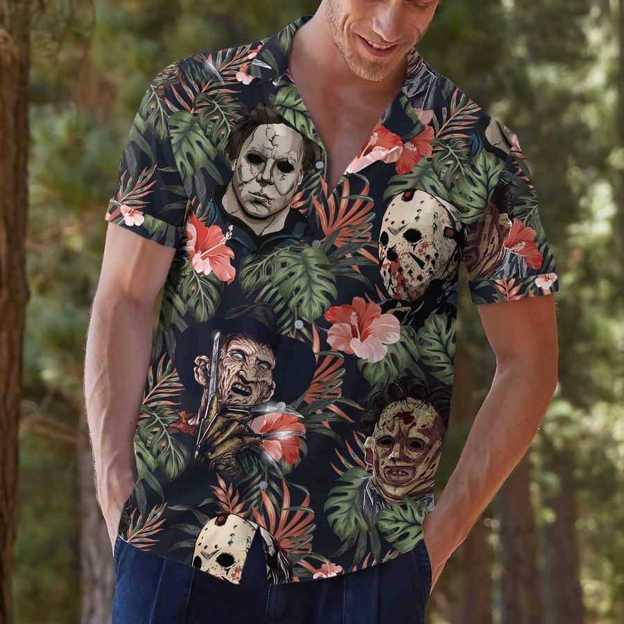 Horror Halloween Hawaiian 3D Hawaii Shirt