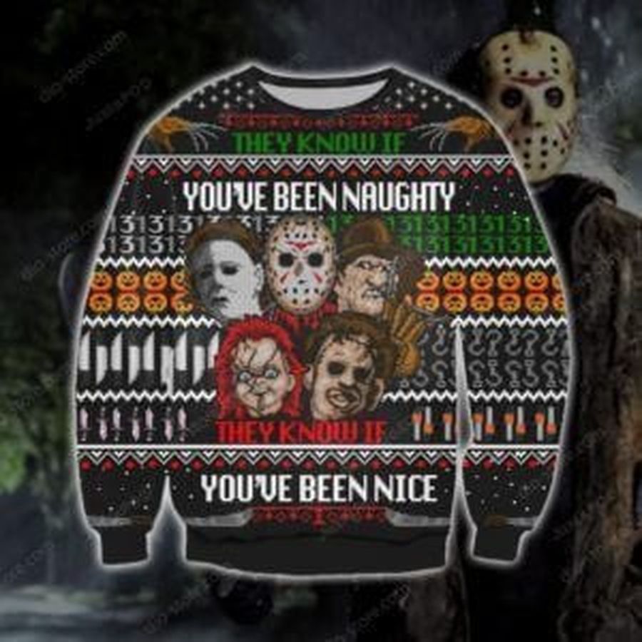 Horror Knitting Ugly Christmas Sweater All Over Print Sweatshirt Ugly