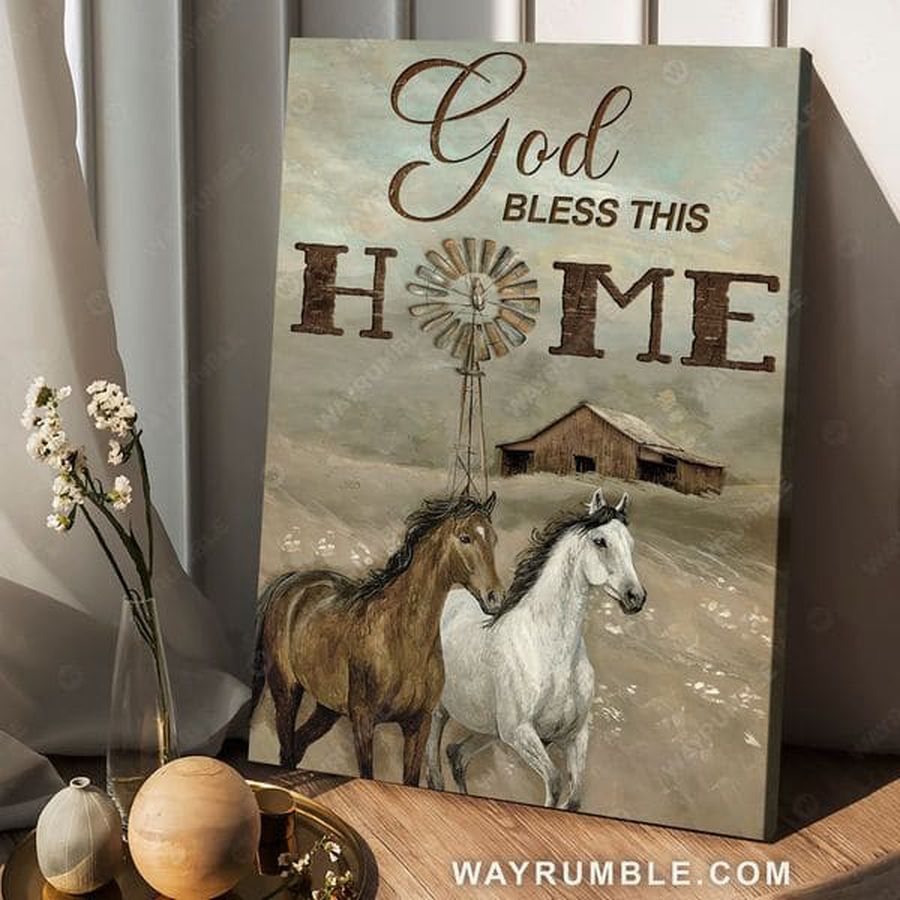 Horse Poster, God Bless Me Home Poster
