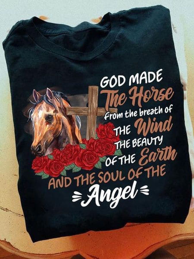 Horse Poster, God Made The Horse From Breath Of The Wind The Beauty Of The Earth And The Soul Of The Angel Poster