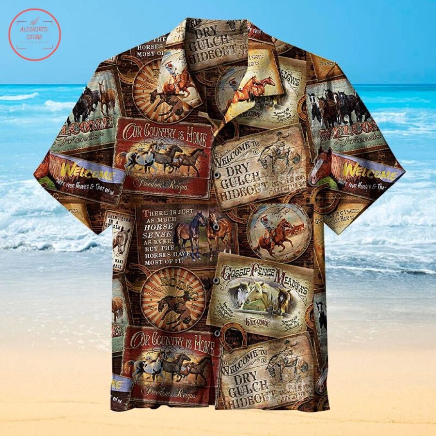 Horse Sign Hawaiian Shirt