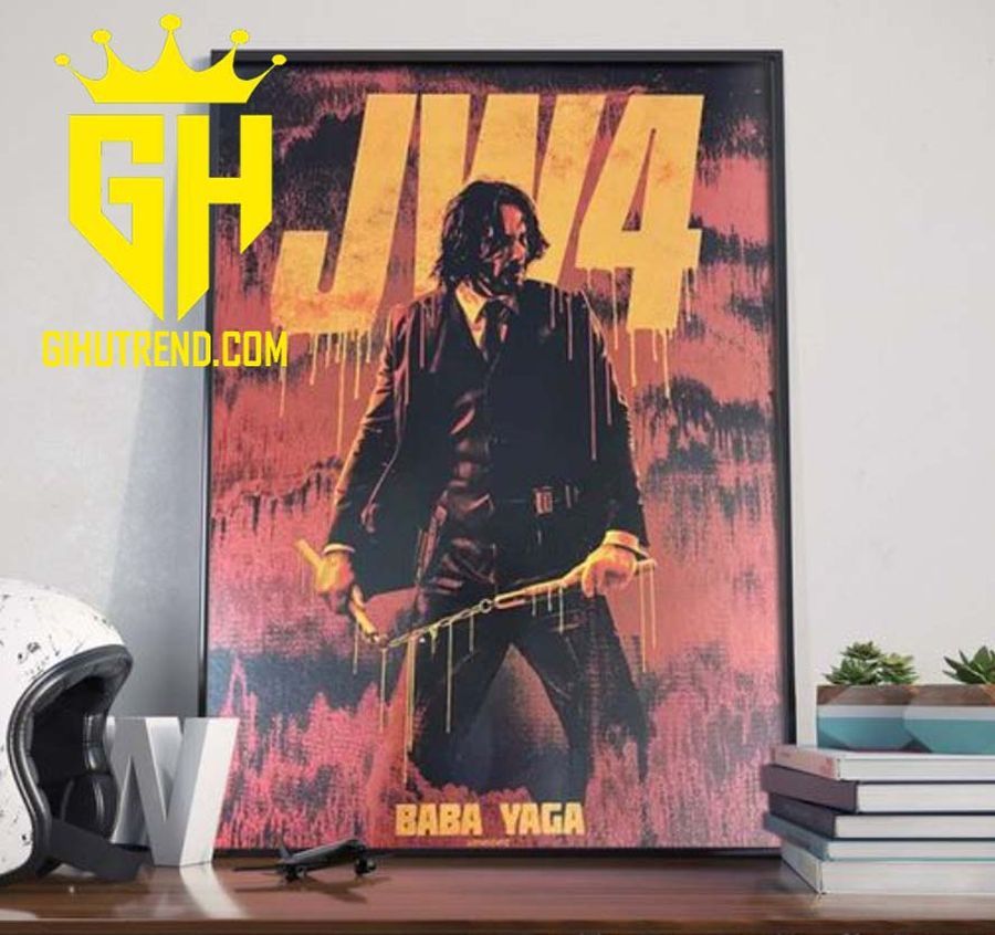 HOT John Wick 4 Baba Yaga Offical Poster Canvas Home Decoration