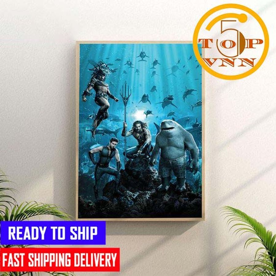 HOT NEW Namor Aquaman KingShark TheDeep The Team Is Complete Poster Canvas Home Decoration