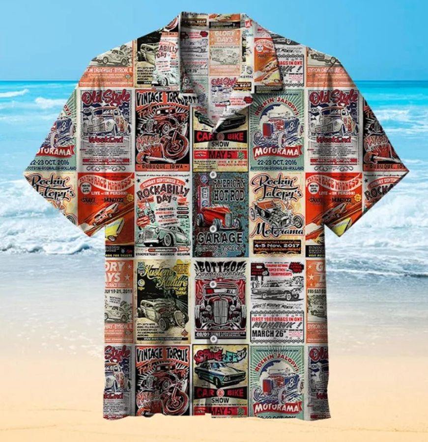 Hot Rodding Hawaiian Shirt