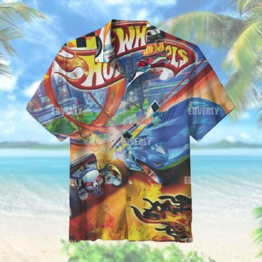 Hot Wheels Exotic Racing Hawaiian Shirt T Hawaiian Shirt