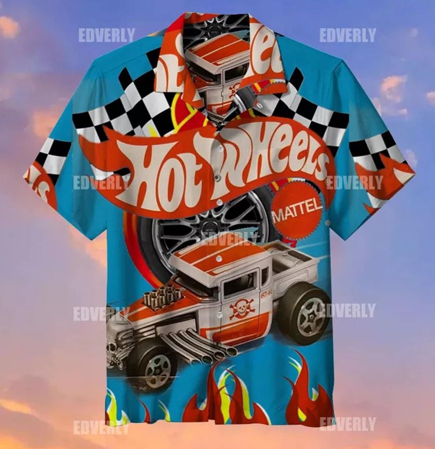 Hot Wheels Hawaiian Shirt V1