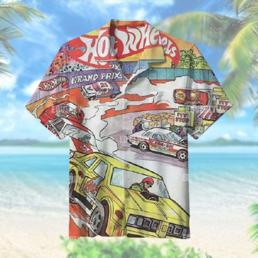 Hot Wheels Hot Wheels Grand Prix Hawaiian Shirt T Hawaiian Shirt