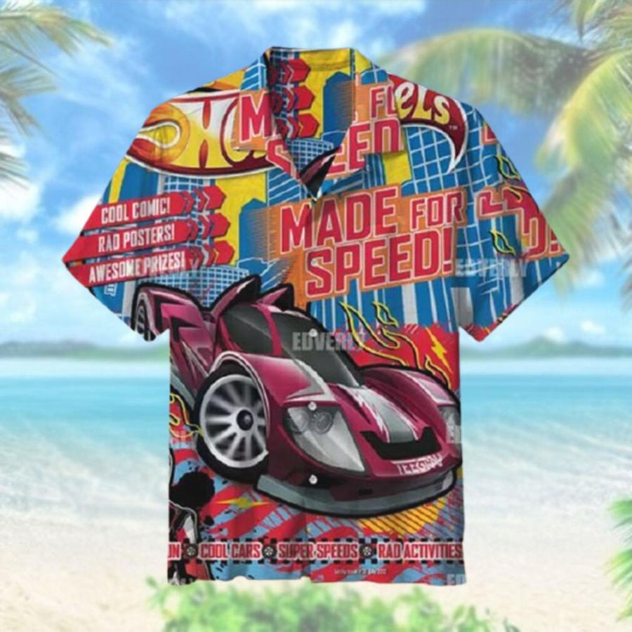 Hot Wheels Teegray Supper Speed Hawaiian Shirt T Hawaiian Shirt
