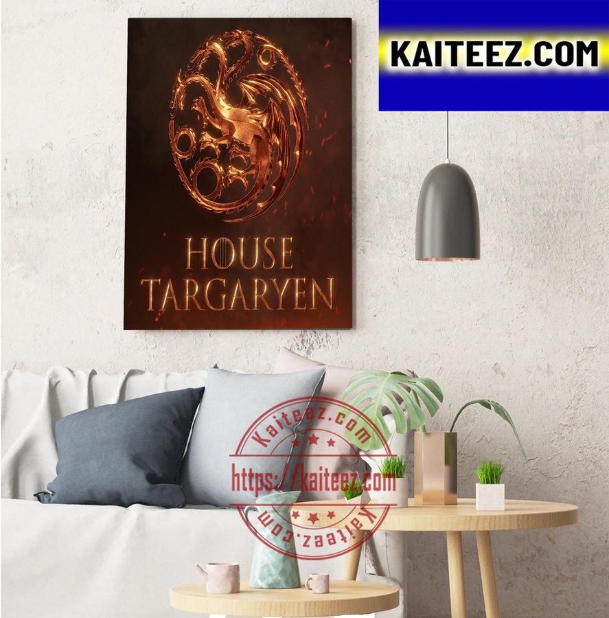 House Targaryen Of House Of The Dragon ArtDecor Poster Canvas Poster