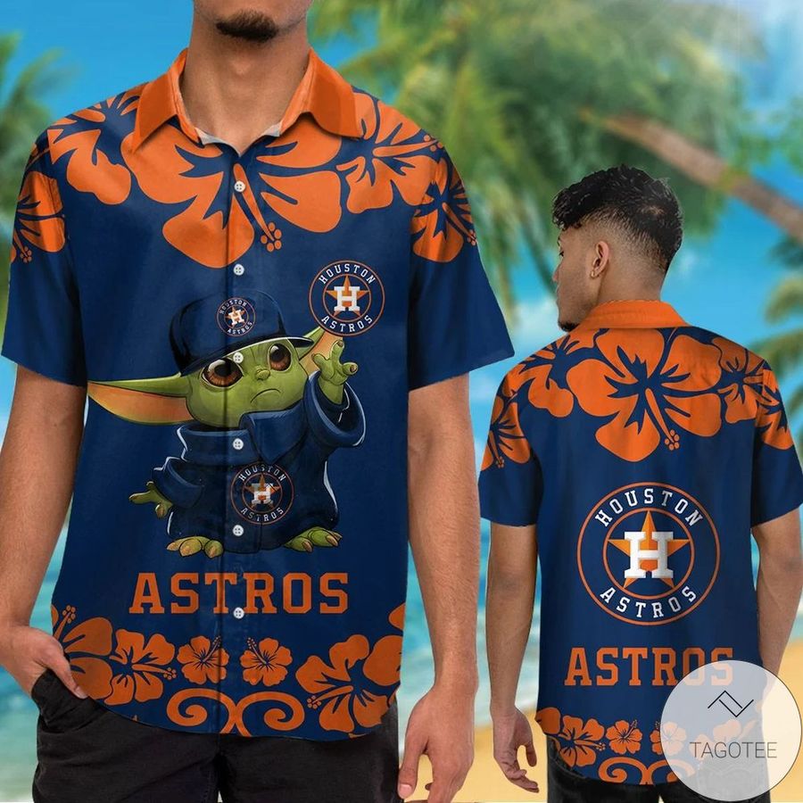 Houston Astros Baby Yoda Hawaiian Shirt