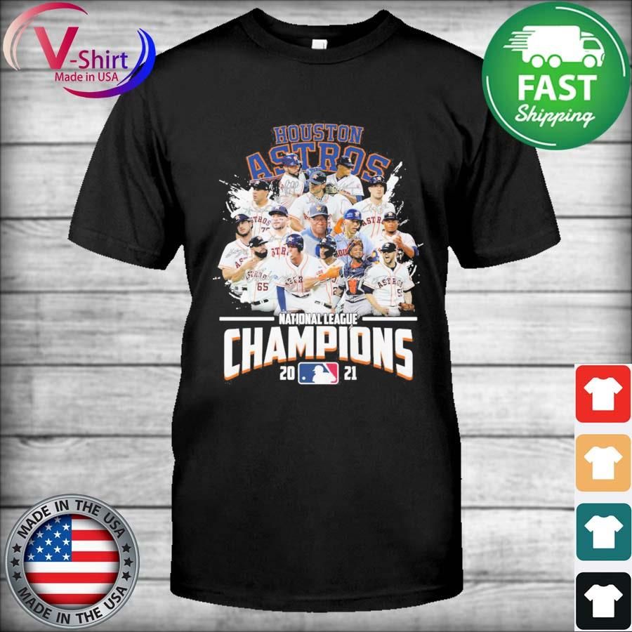 Houston Astros Baseball National League Champions 2021 Signatures Shirt